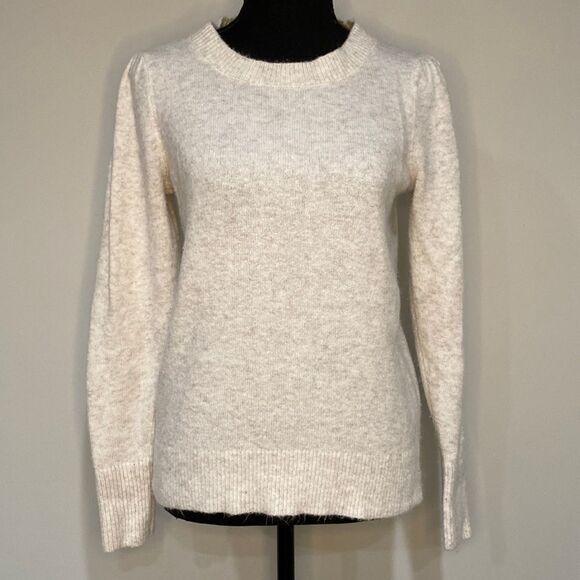LOFT Sweaters - Soft and fuzzy Ann Taylor Loft Cream Sweater